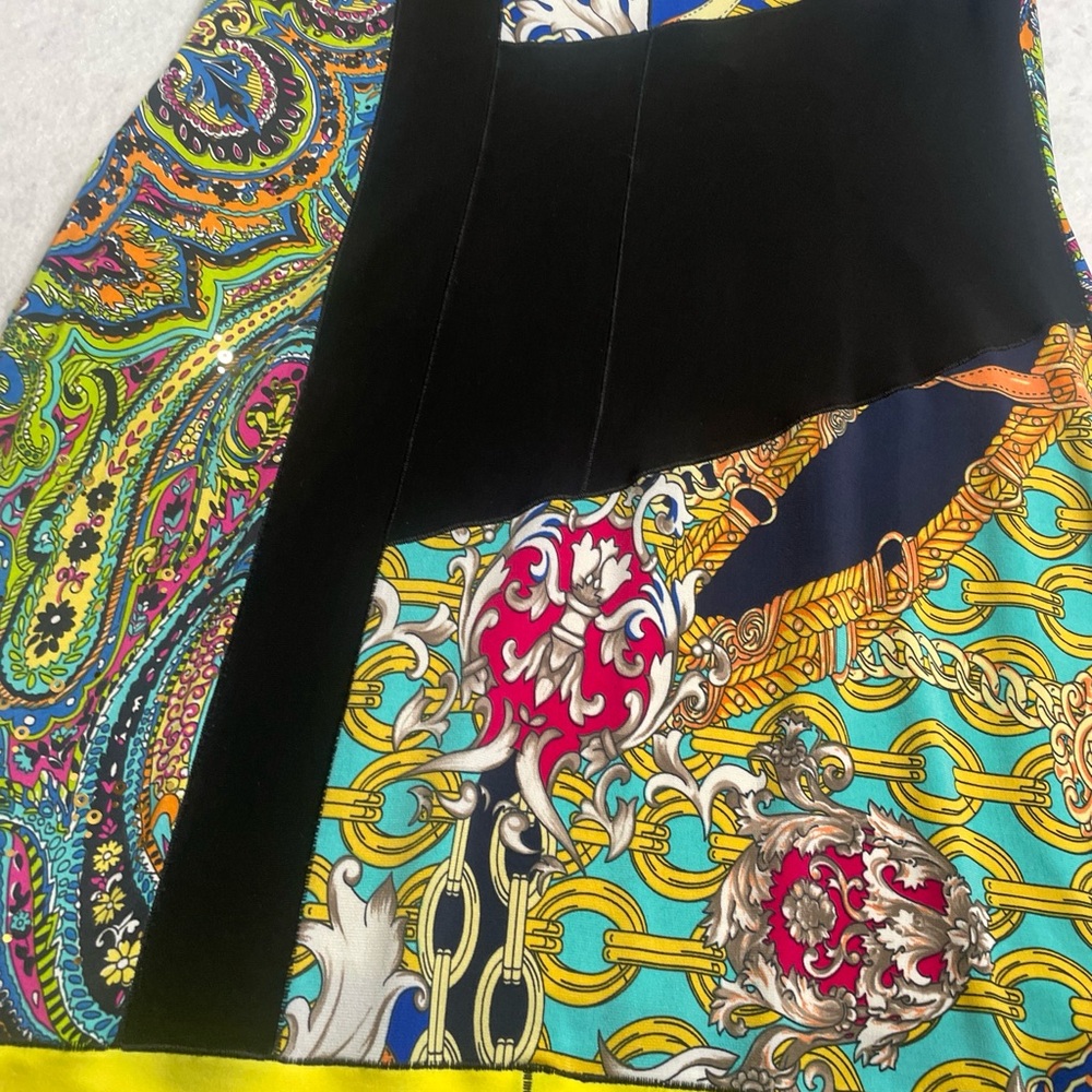 Joseph Ribkoff Yellow Stretch Multi Pattern Color… - image 8